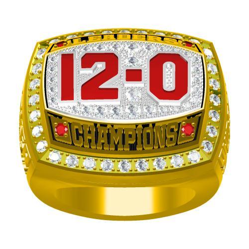 Ohio State Buckeyes 2012 12-0 Leaders Championship Ring