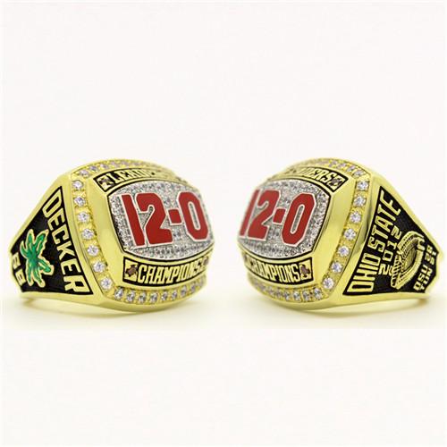 Ohio State Buckeyes 2012 12-0 Leaders Championship Ring