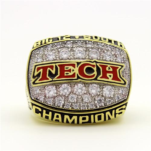 Texas Tech Red Raiders 2008 Big 12 South Championship Ring