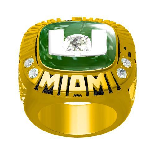 Miami Hurricanes 2001 Rose Bowl National Championship Ring