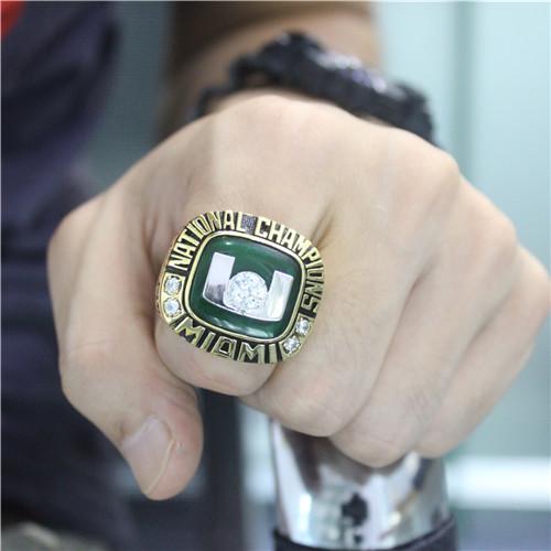 Miami Hurricanes 2001 Rose Bowl National Championship Ring