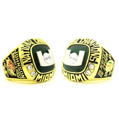 Miami Hurricanes 2001 Rose Bowl National Championship Ring