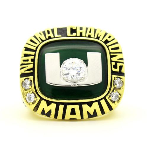 Miami Hurricanes 2001 Rose Bowl National Championship Ring