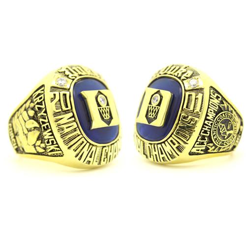 Duke Blue Devils 2001 ACC National Championship Ring