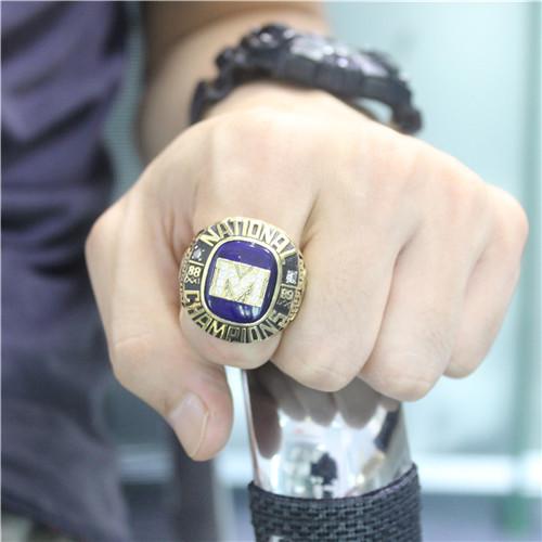 Michigan Wolverines 1989 NCAA Men' Basketball National Championship Ring