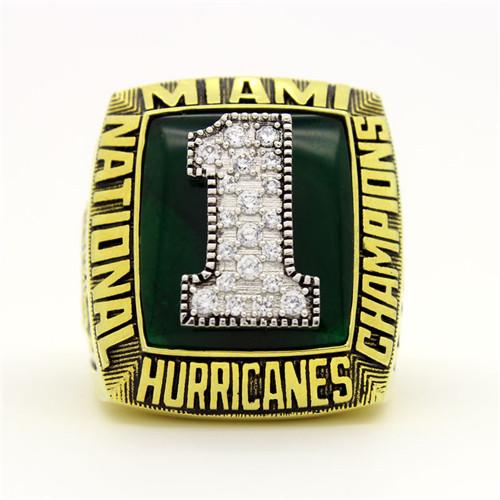 Miami Hurricanes 1989 NFL Sugar Bowl National Championship Ring