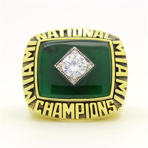 Miami Hurricanes 1987 Orange Bowl National Championship Ring