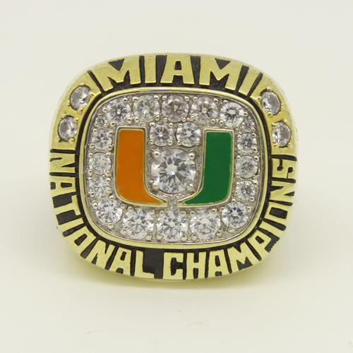 Miami Hurricanes 1991 Orange Bowl National Championship Ring