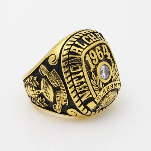 Alabama Crimson Tide 1964 NCAA National Championship Ring