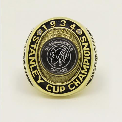 Chicago Blackhawks 1934 NHL Stanley Cup Championship Ring