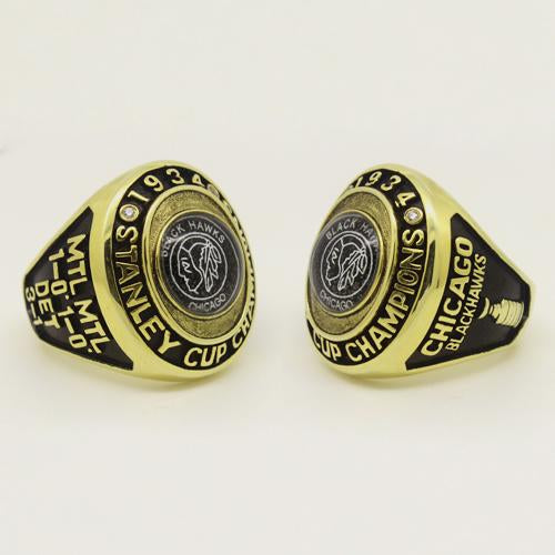 Chicago Blackhawks 1934 NHL Stanley Cup Championship Ring