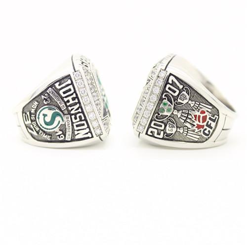 Saskatchewan Roughriders 2007 CFL 95th Grey Cup Championship Ring