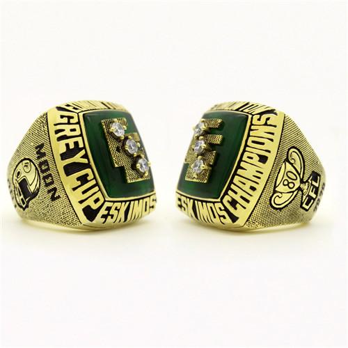 Edmonton Eskimos 1980 CFL 68th Grey Cup Championship Ring