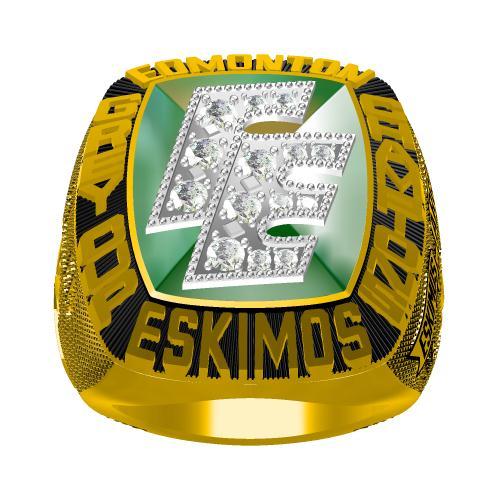 Edmonton Eskimos 1987 CFL 75th Grey Cup Championship Ring