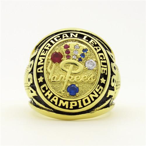 New York Yankees 1964 AL American League Championship Ring