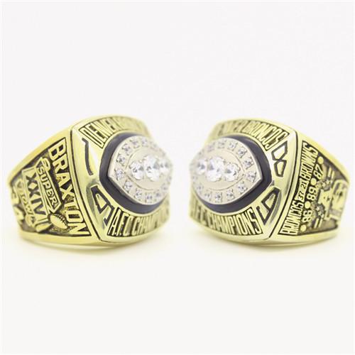 Denver Broncos 1989 AFC American Football Championship Ring