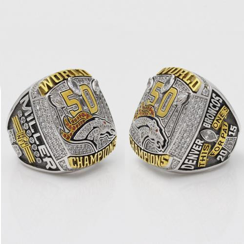 Denver Broncos 2015 NFL Super Bowl 50 Championship Ring