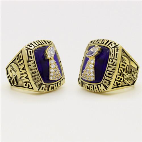 New York Giants 1986 NFL Super Bowl Championship Ring